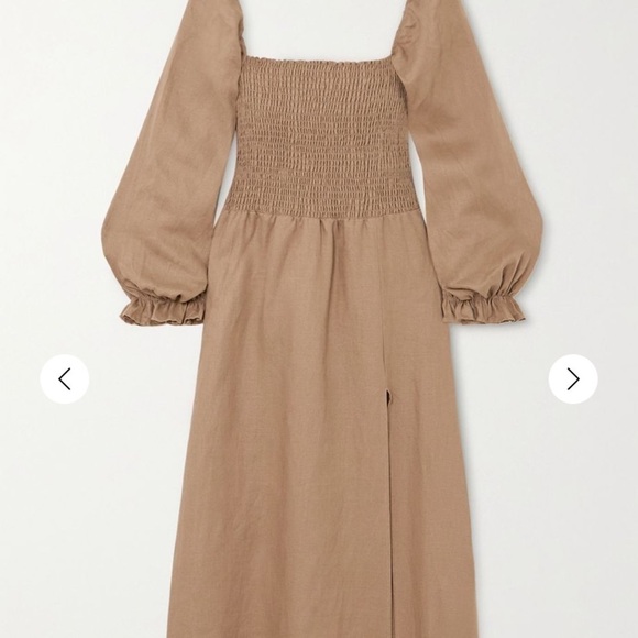 Reformation dress tan linen Small - Picture 3 of 4